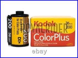 100 Pcs Pack Kodak Colorplus 200 Color Film Negatives 35mm Film Roll 36