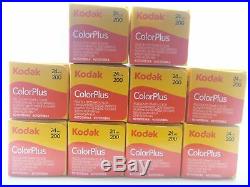 10 pack Kodak ColorPlus 200 35mm 24 exposure Cheap Colour Print Film