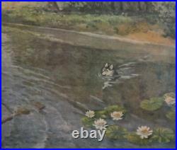 1959 Soviet Russian impressionist river landscape poster canvas print