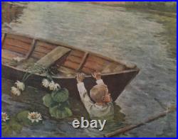 1959 Soviet Russian impressionist river landscape poster canvas print