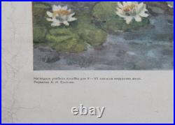 1959 Soviet Russian impressionist river landscape poster canvas print