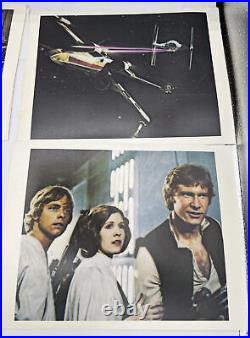 1977 Set of 15 Star Wars 8.5 x 11 Movie Still Images In Color & Black & White