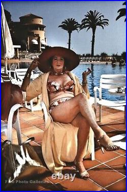 1989 Vintage FRAU SAUER Movie Actress HELMUT NEWTON Monte Carlo Photo Art 12X16