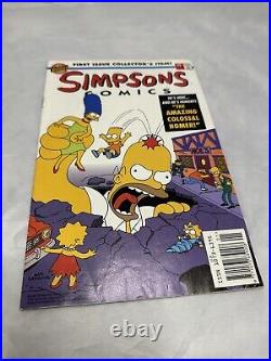 1993 Bongo Ent. The Simpsons Comics Numbers 1-20 With Trading Cards VGC