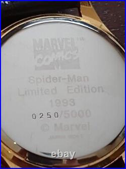 1993 Fantasma Marvel Comics A Jim Cameron Film Spiderman Wrist Watch Rare