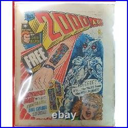 2000AD Prog 2 1st Judge Dredd Appearance 5 3 77 1977 1st Print Comic set 3871