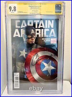 2011 Captain America #1 CGC 9.8 Chris Evans Auto Signed 1st Photo Cover Variant