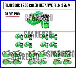 20 PCS Rolls FUJIFILM Fujicolor Color Negative FILM ISO 200 35mm film