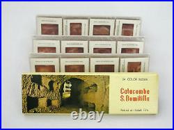 (24) Catacombe S. Domitilla Color Slides Vintage Italy Printed On Kodak Film