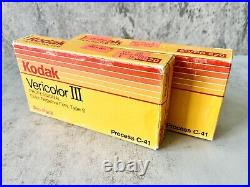 2 Kodak Vericolor Professional III Type S 220 Roll Film Boxes 10 Films Exp