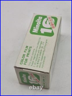 2x Minolta 16mm 2 Color Print Film Cartridges C-41 Expired April 1993 2x Minolta 16mm 2 Color Print Film Cartridges C-41 Expired April 1993