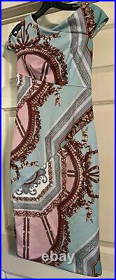 $316 Ted Baker London Versailles Digital Print Size 1 Bodycon Sheath Dress