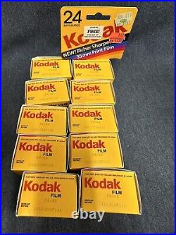35 mm Print Film Lot 10 Kodak Kodacolor vr-g 200 Expired 24 exp. Sealed