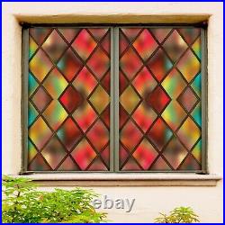 3D Color 1775NAO Window Film Print Sticker Cling Stained Glass UV Block Fa