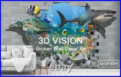 3D Color Brick ZHUB281 Window Film Print Sticker Cling Stained Glass UV Block