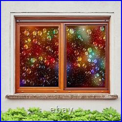 3D Color Bubble A16 Window Film Print Sticker Cling Stained Glass UV Zoe