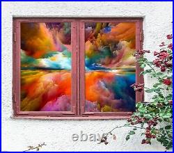 3D Color Cloud O2528 Window Film Print Sticker Cling Stained Glass UV Block Fa