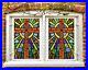 3D_Color_Cross_O657_Window_Film_Print_Sticker_Cling_Stained_Glass_UV_Block_Am_01_pz