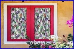3D Color Flower D6646 Window Film Print Sticker Cling Stained Glass UV Block Amy