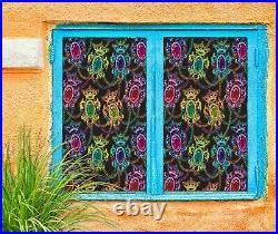 3D Color Gem A598 Window Film Print Sticker Cling Stained Glass UV Zoe