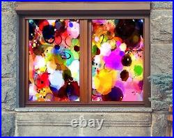 3D Color Graffiti N60 Window Film Print Sticker Cling Stained Glass UV Block Amy