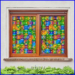 3D Color Graphics D55 Window Film Print Sticker Cling Stained Glass UV Block Amy