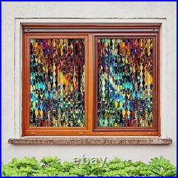 3D Color Light D205 Window Film Print Sticker Cling Stained Glass UV Block Amy