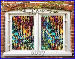 3D Color Light N705 Window Film Print Sticker Cling Stained Glass UV Block Amy