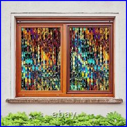 3D Color Light N705 Window Film Print Sticker Cling Stained Glass UV Block Amy