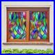 3D_Color_Pattern_O725_Window_Film_Print_Sticker_Cling_Stained_Glass_UV_Block_Am_01_lyq