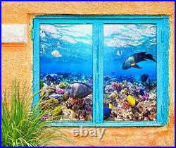 3D Color Seaweed ZHUA752 Window Film Print Sticker Cling Stained Glass UV