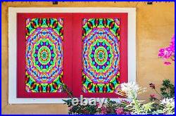 3D Color Texture A44 Window Film Print Sticker Cling Stained Glass UV Sinsin