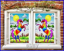 3D Color Unicorn B592 Window Film Print Sticker Cling Stained Glass UV Block Zoe 3D Color Unicorn B592 Window Film Print Sticker Cling Stained Glass UV Block Zoe