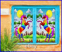 3D Color Unicorn B592 Window Film Print Sticker Cling Stained Glass UV Block Zoe 3D Color Unicorn B592 Window Film Print Sticker Cling Stained Glass UV Block Zoe