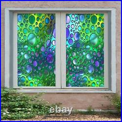 3D Colored Circle B179 Window Film Print Sticker Cling Stained Glass UV Zoe