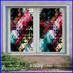 3D Colored Dots B075 Window Film Print Sticker Cling Stained Glass UV Zoe