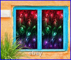 3D Pattern Colour B46 Window Film Print Sticker Cling Stained Glass UV Block Sin 3D Pattern Colour B46 Window Film Print Sticker Cling Stained Glass UV Block Sin