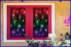 3D Pattern Colour B46 Window Film Print Sticker Cling Stained Glass UV Block Sin 3D Pattern Colour B46 Window Film Print Sticker Cling Stained Glass UV Block Sin