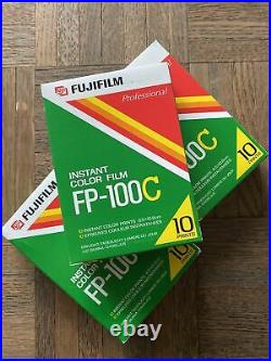 3 BOXES of Fujifilm Fp-100c Prof Instant Color Film 100 Prints- expired 3/2003