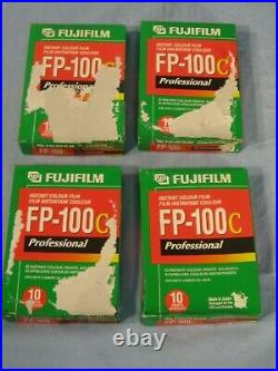 4 pack Fujifilm FP-100c Professional Instant Colour Film 10 Prints Each