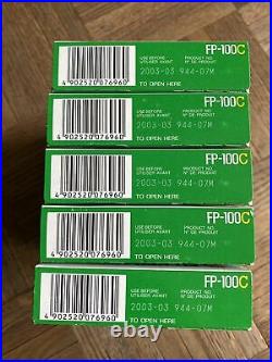 5 BOXES of Fujifilm Fp-100c Prof Instant Color Film 100 Prints- expired 3/2003