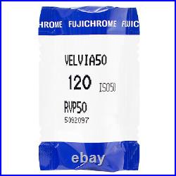 5 Rolls Fujifilm FUJI PRO Velvia 50 ISO Reversal RVP Color 120 Slide Film