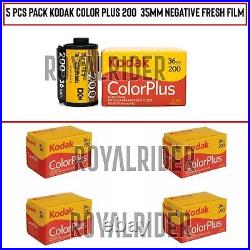 5 Rolls Kodak ColorPlus Color Plus 200 35mm 135-36 Negative Fresh Film