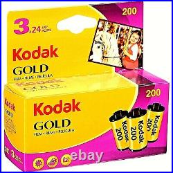 6x Rolls KODAK GOLD 200 ULTRA FRESH COLOR NEG Film-35mm/24 exps-expiry01/2023
