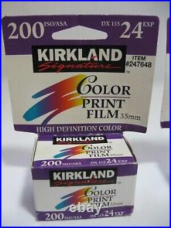 9-Rolls Kirkland Color Print Film 35mm Expired 2002, DX 135, 24 EXP, 200 ISO/ASA