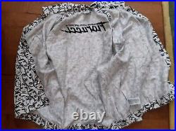 ADIDAS originals x Fiorucci life love NY denim print jacket art boho hip hop XL