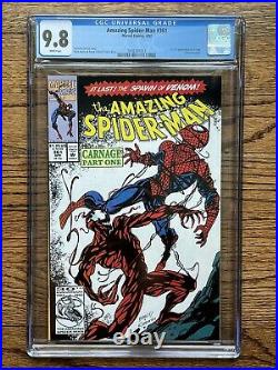 AMAZING SPIDER-MAN #361 CGC 9.8 WHITE PAGES 1st Appearance Carnage Movie