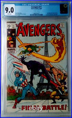 AVENGERS #69 CGC 8.5 OW-W 1969 key 1st GRAND MASTER first Squadron Sinister KANG