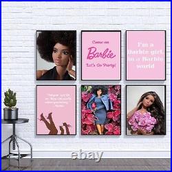 Afro barbie black doll movie wall art poster prints kids children's bedroom