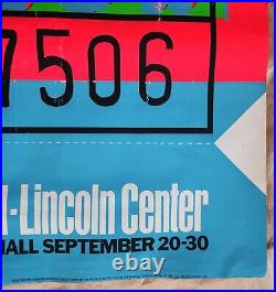 Andy Warhol, Ticket, 1967, 5th Nyc Film Festival, Color Screen Print, Ltd Ed 500